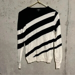Premise Studio Color Block Striped Sweater Women's Size S